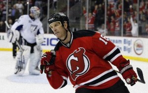 Brendan Shanahan in his last season with the 2009 New Jersey Devils.