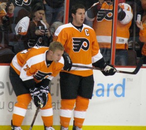 Though still the leading offensive producers for the Flyers, both Carter and Richards are at the heart of the team's slumping offense. (Neat1325@/Flickr)