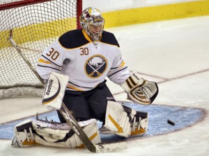 While they may not be the best numbers of his career, Ryan Miller has still been good for the Sabres this year. In his last 8 games he has a GAA of 2.57.  (HermanVonPetri)