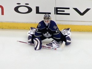 Jonathan Bernier would be a good fit in Edmonton (Photo by Mark Mauno).
