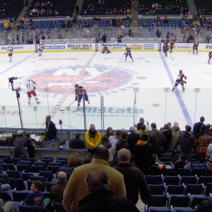 Sparse crowds were a common sight in Nassau Coliseum. 