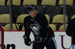 Sidney Crosby could be in the Pens' lineup come Wednesday night. (Tom Turk/THW)