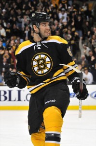 New York Rangers forward Benoit Pouliot with the Boston Bruins in 2011