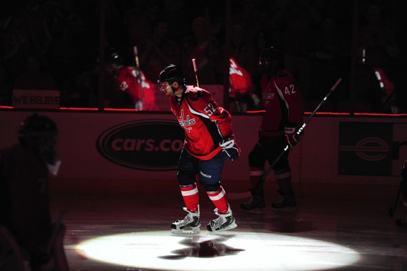 Mike Green takes the ice in Game 6