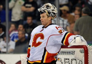 Miikka Kiprusoff cited family reasons for rejecting a trade to Toronto. (Jerome Miron-US PRESSWIRE)