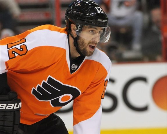 Simon Gagne may have played his last game with the Flyers. (Eric Hartline-USA TODAY Sports)