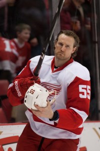 Niklas Kronwall has been Detroit's best defence-man during this season and series, and will need to keep his defensive teammates focused if they want to extend their series with the Ducks to a game 7. (Tim Fuller/USA TODAY Sports)