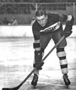 Hockey Hall of Famer and Boston Bruins Aubrey "Dit" Clapper. 