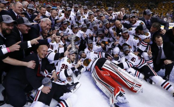Chicago is the last team to win the Presidents' Trophy and Stanley Cup in the same year.