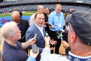 Gary Bettman has reportedly lobbied NHL owners to grant an expansion franchise to Seattle in time for the 2014-15 season. (Ed Mulholland-USA TODAY Sports)
