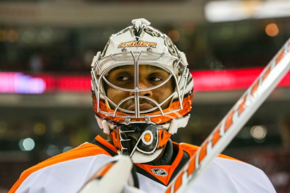 After allowing a third period power play goal, Ray Emery's team in front of him went on tilt.