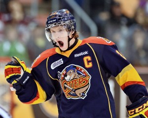 Connor Brown lead the CHL in scoring in 2013-14 with 45 goals and 128 points.  (Terry Wilson/OHL Images)