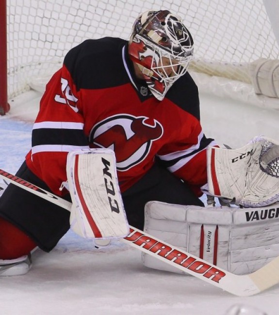 Cory Schneider is giving the Devils a chance to win every night. (Ed Mulholland-USA TODAY Sports)
