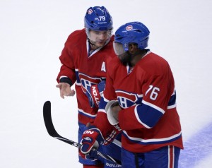 Montreal Canadiens Andrei Markov and P.K. Subban.