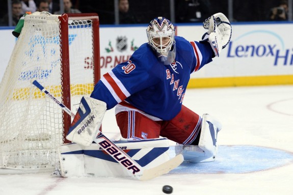 Henrik Lundqvist and the Rangers made it to the Stanley Cup Finals last season, and they're in great shape to do it again this year (Joe Camporeale-USA TODAY Sports)