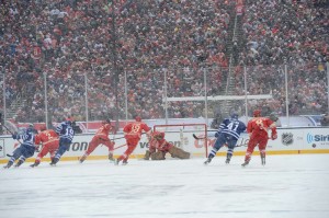 The Winter Classic this year was played at Michigan Stadium between Toronto and Detroit (Tom Turk/The Hockey Writers).