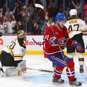 Former Montreal Canadiens forward Lars Eller and Boston Bruins goalie Tuukka Rask