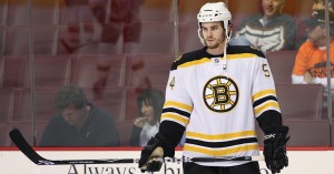 Adam McQuaid's time as a Bruin may have run out. [Photo by Bob Fina/Inside Hockey]