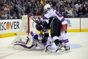 Carl Hagelin scored a breakaway goal in game two. (Gary A. Vasquez-USA TODAY Sports)