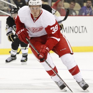 Anthony Mantha could push for a spot in the Red Wings' top-six group of forwards. (Charles LeClaire-USA TODAY Sports)