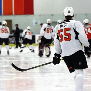 Robert Hagg at Flyers development camp. [photo: Amy Irvin]