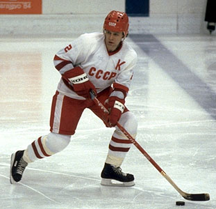 Slava Fetisov of the Detroit Red Wings.