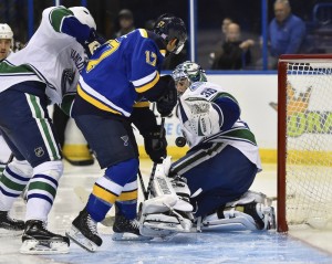 Ryan Miller has close ties with Vancouver Canucks GM Jim Benning and is being given a chance to redeem his career in British Columbia. (Jasen Vinlove-USA TODAY Sports)