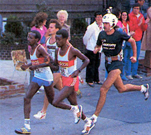 Marathoner Rod Dixon wore a helmet camera for the 1985 New York Marathon