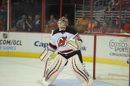 New Jersey Devils goalie Corey Schneider (Tom Turk/THW)