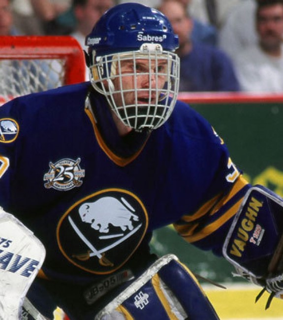 Dominik Hasek had many epic battles with Martin Brodeur as a member of the Buffalo Sabres. 