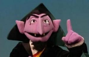 Even the count can only count to 40 so many times before getting frustrated.
