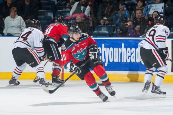 Nick Merkley: one of the top forwards available for the 2015 NHL Draft. (Photo by Marissa Baecker/Shoot the Breeze) 