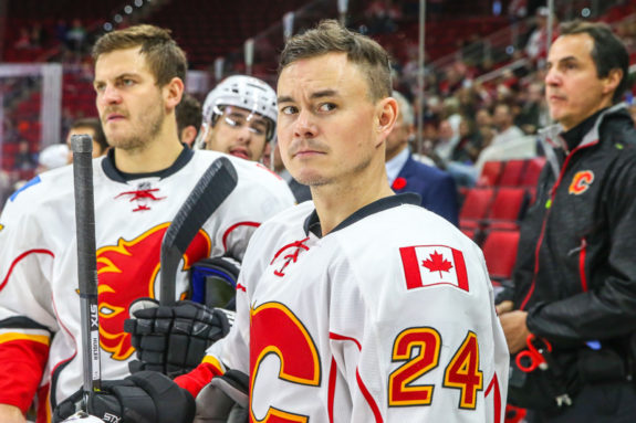 Jiri Hudler has quietly been having an excellent season for the Calgary Flames (Photo by Andy Martin Jr)