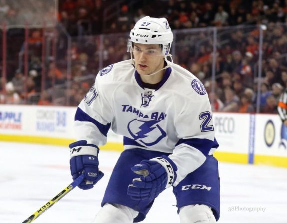 (Amy Irvin/The Hockey Writers) Look for Jonathan Drouin to have a breakout season playing alongside Steven Stamkos on Tampa Bay's top line.