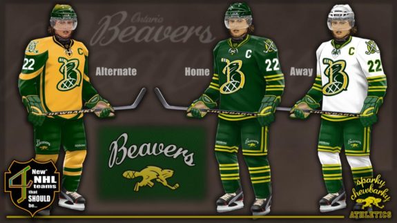 Ontario Beavers jerseys [photo: sparky chewbarky]