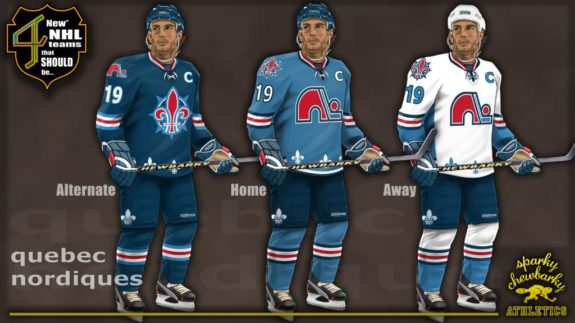 Quebec Nordiques jerseys [photo: sparky chewbarky]