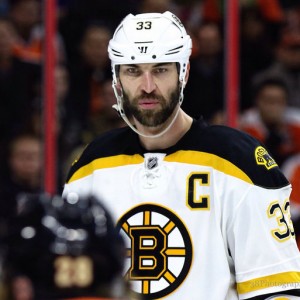 Trotman is looking at a sharp increase in ice time playing with Chara this season. (Amy Irvin / The Hockey Writers)