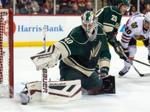 Devan Dubnyk has been a brick wall for Minnesota. Since joining the team back in January, Minnesota hasn't lost more than two straight. (Brace Hemmelgarn-USA TODAY Sports)