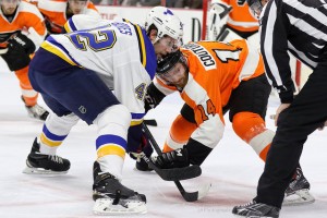 David Backes has been a reliable faceoff man in recent years (Amy Irvin / The Hockey Writers)