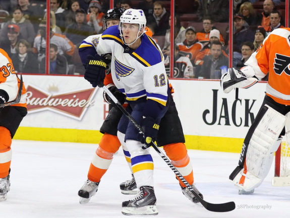 Lehtera scored 14 goals and 44 points in his first NHL season (Amy Irvin / The Hockey Writers)