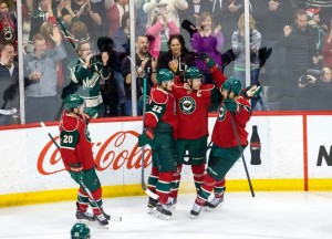 Goal celebrations have no been a common sight for the Minnesota Wild lately. (Brad Rempel-USA TODAY Sports)