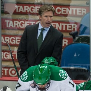 Younger players on the roster, such as Sean Couturier, stand to benefit with new Flyers head coach Dave Hakstol behind the bench. (Peter Bottini, UND Athletics) 
