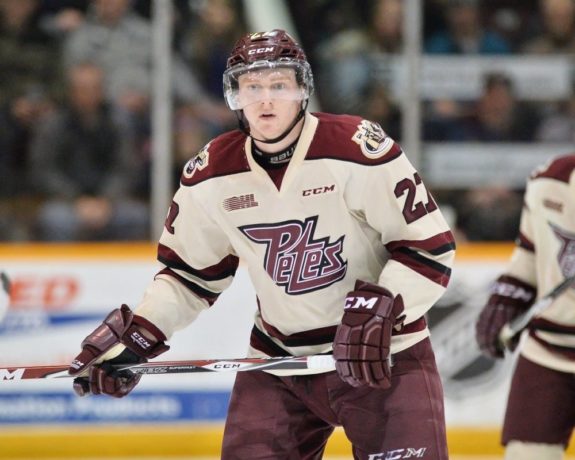 Matt Spencer of the Peterborough Petes [photo: OHL Images]