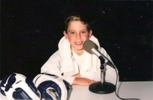 Tyler Seguin of the Dallas Stars when he was young. (hockeyplayersaskids.tumblr.com)