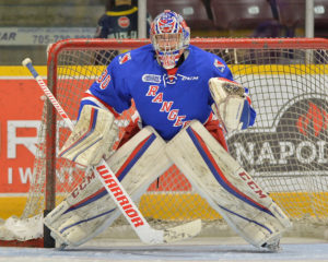 Dawson Carty of the Kitchener Rangers. Photo by Terry Wilson / OHL Images.