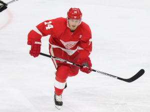 Gustav Nyquist of the Detroit Red Wings.