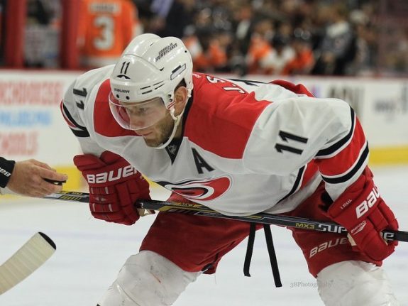 (Amy Irvin/The Hockey Writers) If Jordan Staal is your first-line centre and Ron Hainsey your only veteran defenceman, your team probably isn't making the playoffs. Bill Peters is a great coach and he'll get the most out of the Hurricanes again, but Carolina won't make the cut.