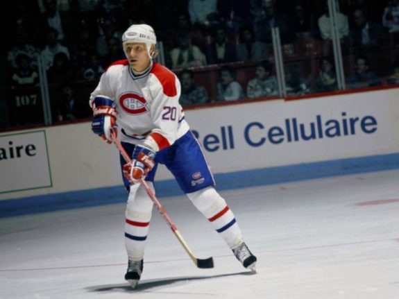 Jyrki Lumme #20 of the Montreal Canadiens