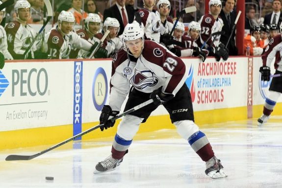 (Amy Irvin/The Hockey Writers) Nathan MacKinnon is going to be a very valuable fantasy player in the future. He's a budding star for the Colorado Avalanche who is still struggling with consistency in his third season in the league. But when he's on his game, MacKinnon is definitely a difference-maker for the Avs and for your fantasy team. 