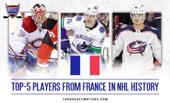 Top 5 players from France in NHL history Cristobal Huet, Antoine Rousel and Alexandre Texier